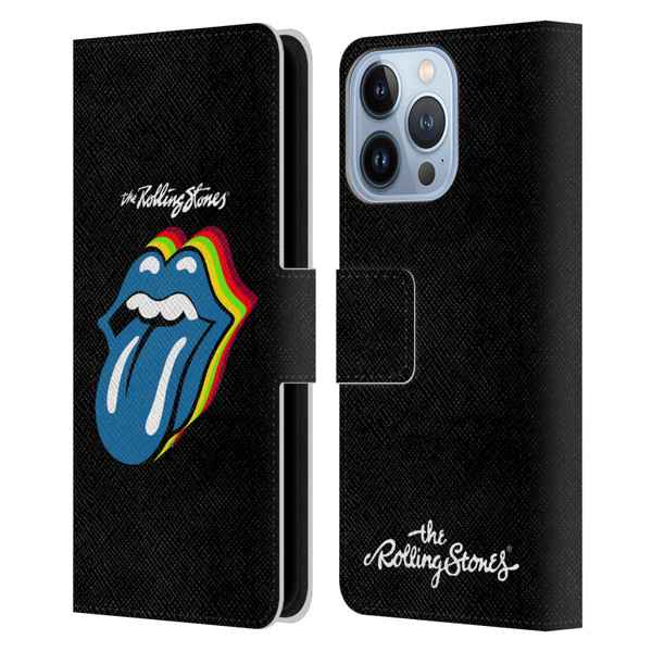 The Rolling Stones Licks Collection Pop Art 2 Leather Book Wallet Case Cover For Apple iPhone 13 Pro