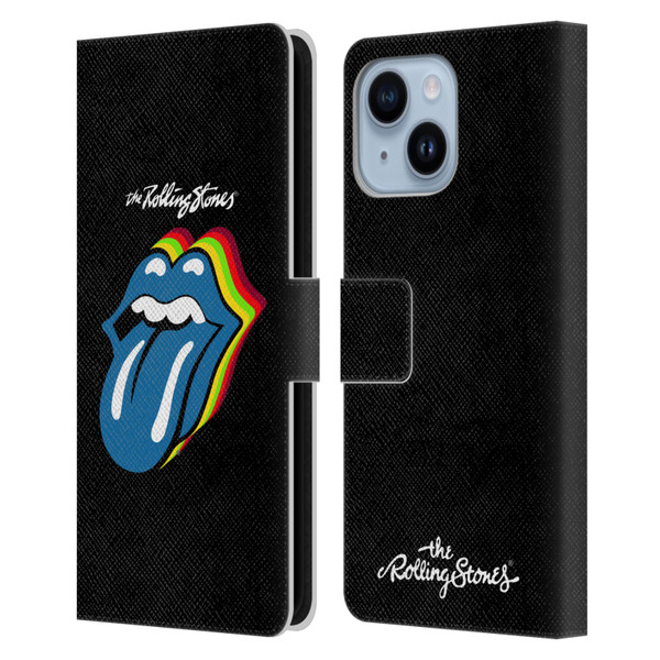 The Rolling Stones Licks Collection Pop Art 2 Leather Book Wallet Case Cover For Apple iPhone 14 Plus