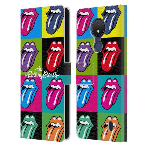 The Rolling Stones Licks Collection Pop Art 1 Leather Book Wallet Case Cover For Nokia C21