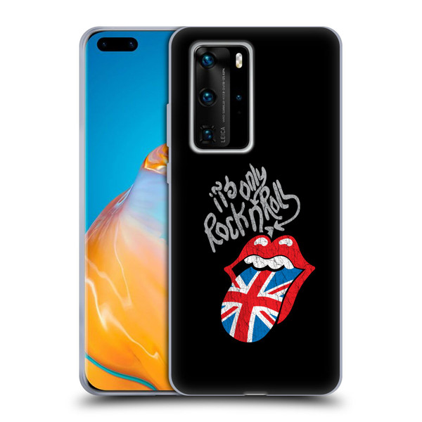 The Rolling Stones Albums Only Rock And Roll Distressed Soft Gel Case for Huawei P40 Pro / P40 Pro Plus 5G