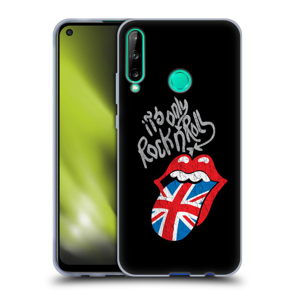 The Rolling Stones Albums Only Rock And Roll Distressed Soft Gel Case for Huawei P40 lite E