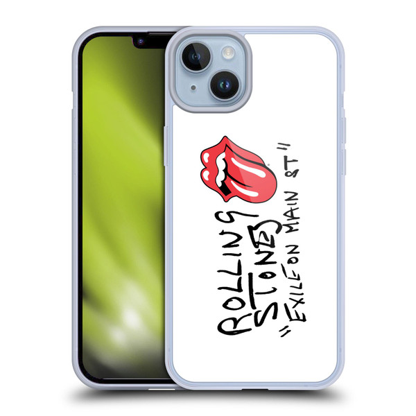 The Rolling Stones Albums Exile On Main St. Soft Gel Case for Apple iPhone 14 Plus