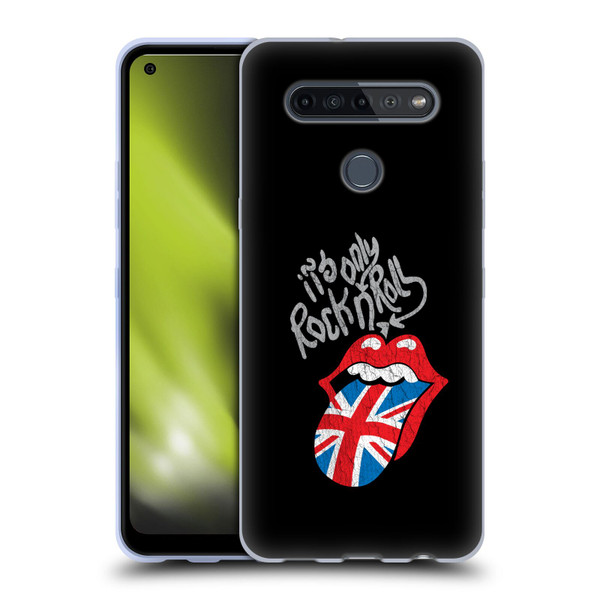 The Rolling Stones Albums Only Rock And Roll Distressed Soft Gel Case for LG K51S