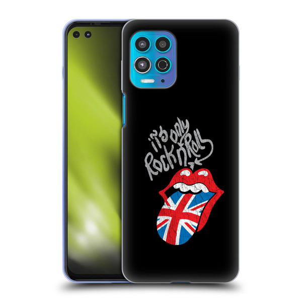 The Rolling Stones Albums Only Rock And Roll Distressed Soft Gel Case for Motorola Moto G100