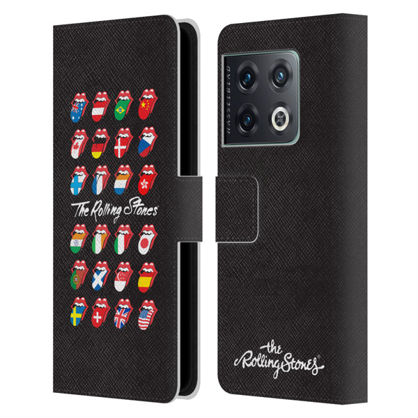 The Rolling Stones Licks Collection Flag Poster Leather Book Wallet Case Cover For OnePlus 10 Pro