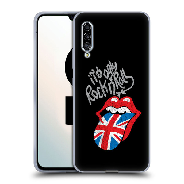 The Rolling Stones Albums Only Rock And Roll Distressed Soft Gel Case for Samsung Galaxy A90 5G (2019)