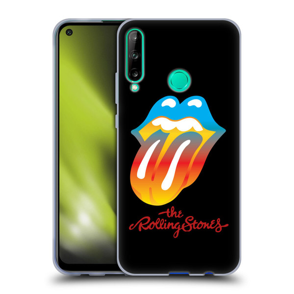 The Rolling Stones Graphics Rainbow Tongue Soft Gel Case for Huawei P40 lite E
