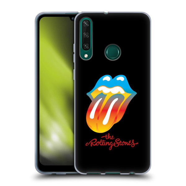 The Rolling Stones Graphics Rainbow Tongue Soft Gel Case for Huawei Y6p