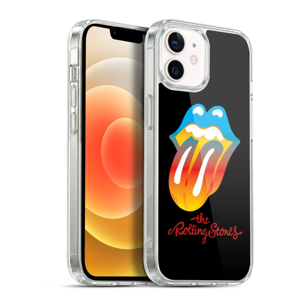 The Rolling Stones Graphics Rainbow Tongue Soft Gel Case for Apple iPhone 12 / iPhone 12 Pro & MagSafe