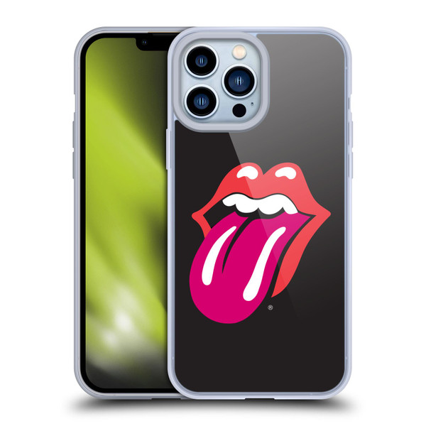 The Rolling Stones Graphics Pink Tongue Soft Gel Case for Apple iPhone 13 Pro Max