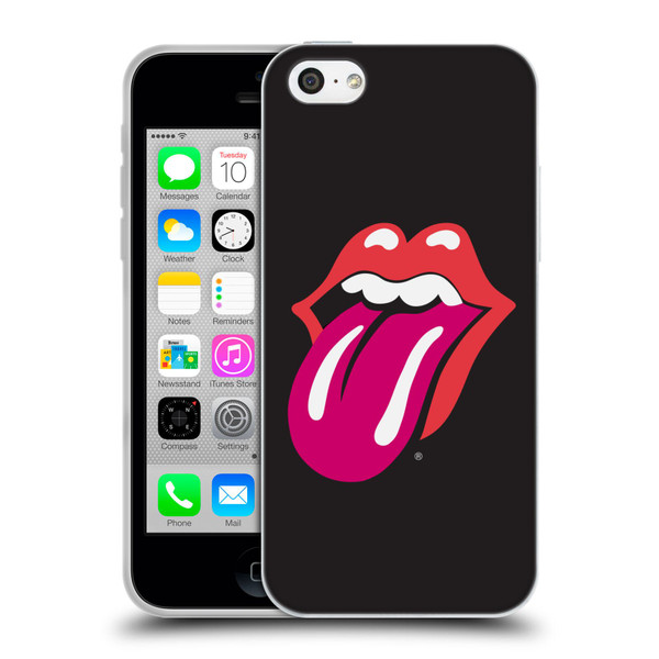 The Rolling Stones Graphics Pink Tongue Soft Gel Case for Apple iPhone 5c