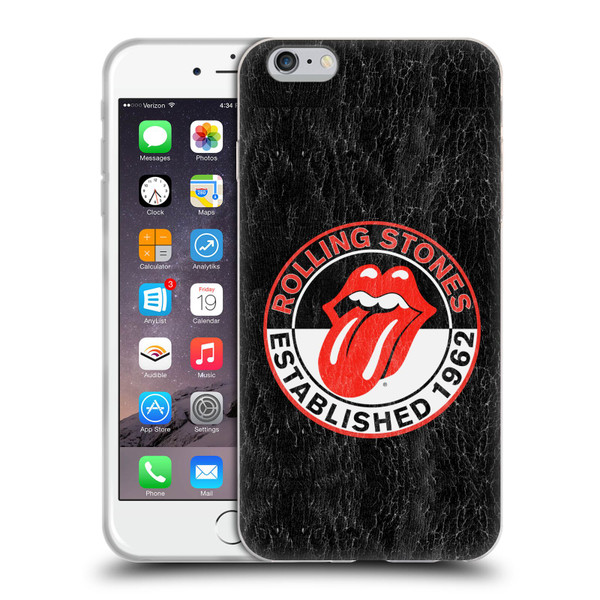 The Rolling Stones Graphics Established 1962 Soft Gel Case for Apple iPhone 6 Plus / iPhone 6s Plus