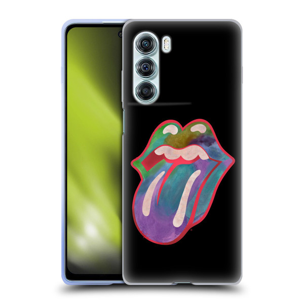 The Rolling Stones Graphics Watercolour Tongue Soft Gel Case for Motorola Edge S30 / Moto G200 5G