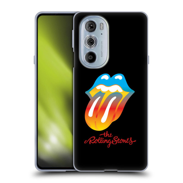 The Rolling Stones Graphics Rainbow Tongue Soft Gel Case for Motorola Edge X30
