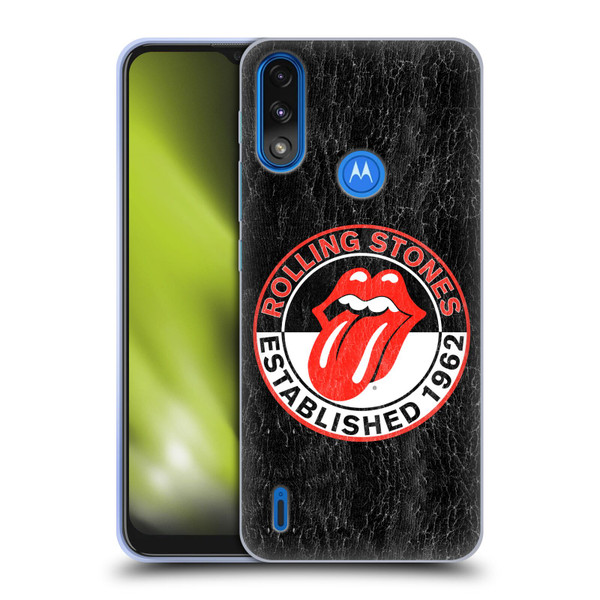 The Rolling Stones Graphics Established 1962 Soft Gel Case for Motorola Moto E7 Power / Moto E7i Power