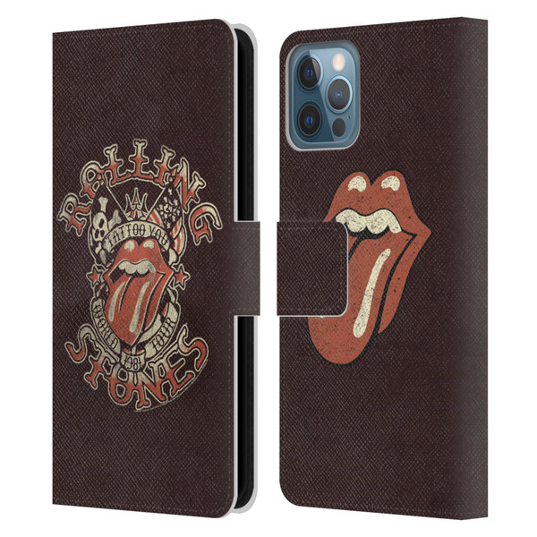 The Rolling Stones Tours Tattoo You 1981 Leather Book Wallet Case Cover For Apple iPhone 12 / iPhone 12 Pro