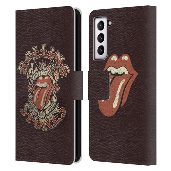 The Rolling Stones Tours Tattoo You 1981 Leather Book Wallet Case Cover For Samsung Galaxy S21 5G