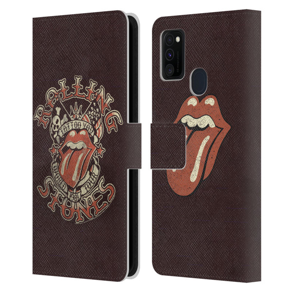 The Rolling Stones Tours Tattoo You 1981 Leather Book Wallet Case Cover For Samsung Galaxy M30s (2019)/M21 (2020)