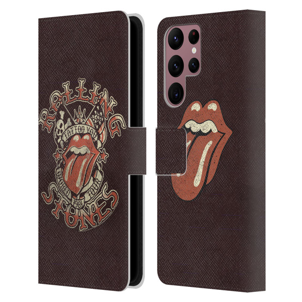 The Rolling Stones Tours Tattoo You 1981 Leather Book Wallet Case Cover For Samsung Galaxy S22 Ultra 5G