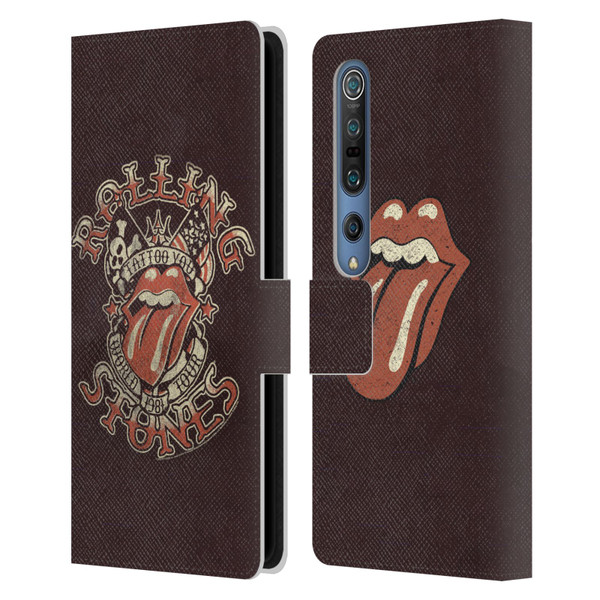 The Rolling Stones Tours Tattoo You 1981 Leather Book Wallet Case Cover For Xiaomi Mi 10 5G / Mi 10 Pro 5G