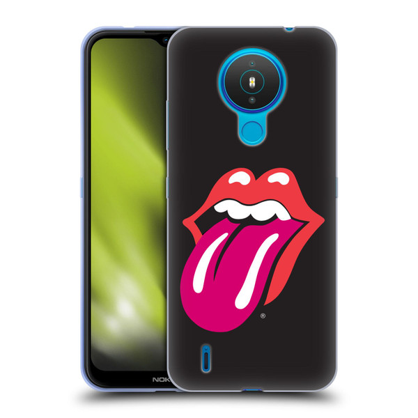 The Rolling Stones Graphics Pink Tongue Soft Gel Case for Nokia 1.4