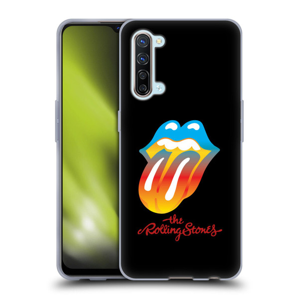 The Rolling Stones Graphics Rainbow Tongue Soft Gel Case for OPPO Find X2 Lite 5G