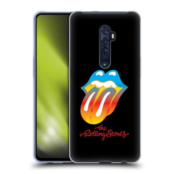 The Rolling Stones Graphics Rainbow Tongue Soft Gel Case for OPPO Reno 2