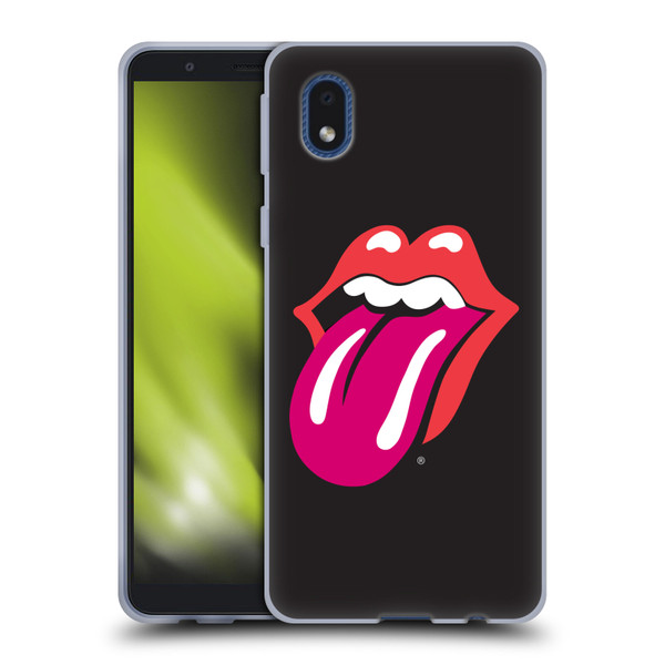 The Rolling Stones Graphics Pink Tongue Soft Gel Case for Samsung Galaxy A01 Core (2020)