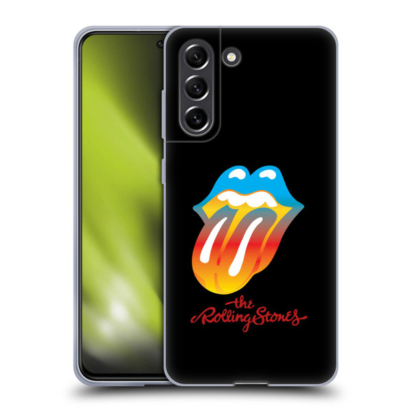 The Rolling Stones Graphics Rainbow Tongue Soft Gel Case for Samsung Galaxy S21 FE 5G