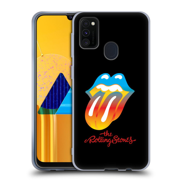 The Rolling Stones Graphics Rainbow Tongue Soft Gel Case for Samsung Galaxy M30s (2019)/M21 (2020)