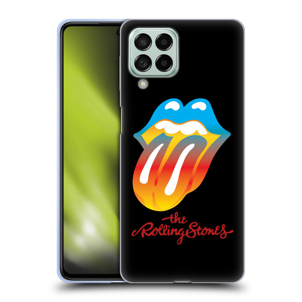 The Rolling Stones Graphics Rainbow Tongue Soft Gel Case for Samsung Galaxy M53 (2022)