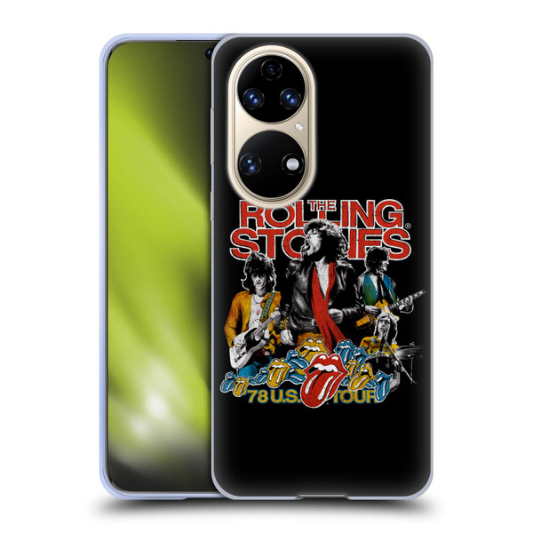 The Rolling Stones Key Art 78 US Tour Vintage Soft Gel Case for Huawei P50