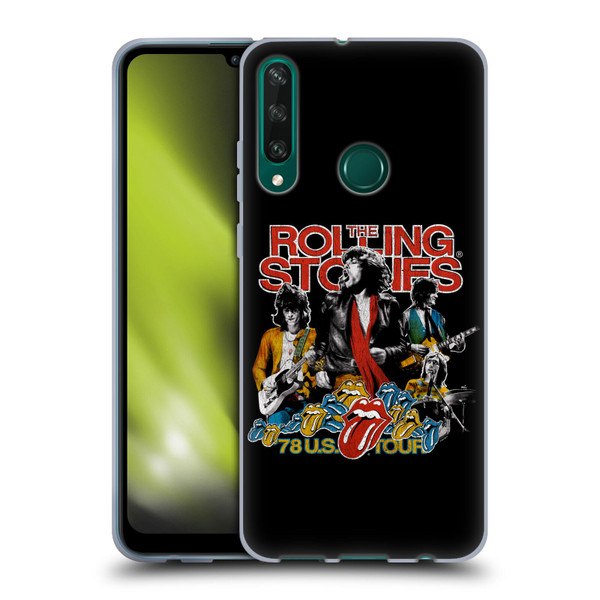 The Rolling Stones Key Art 78 US Tour Vintage Soft Gel Case for Huawei Y6p