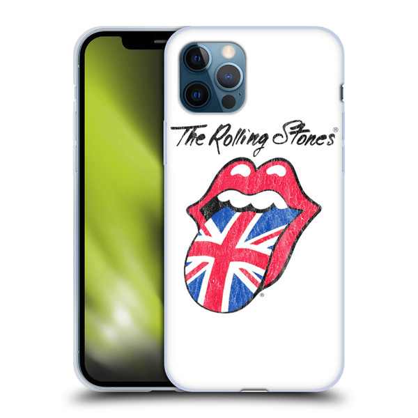 The Rolling Stones Key Art UK Tongue Soft Gel Case for Apple iPhone 12 / iPhone 12 Pro