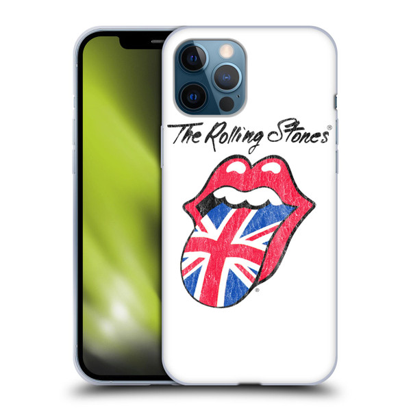 The Rolling Stones Key Art UK Tongue Soft Gel Case for Apple iPhone 12 Pro Max