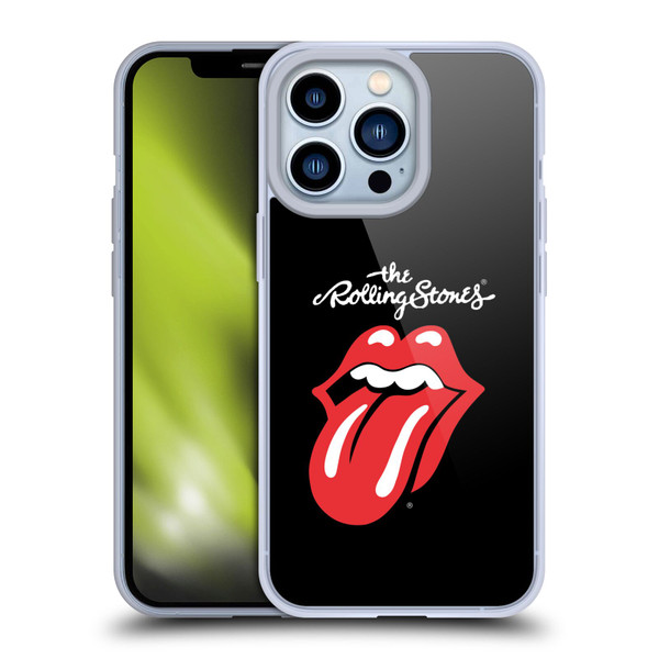 The Rolling Stones Key Art Tongue Classic Soft Gel Case for Apple iPhone 13 Pro