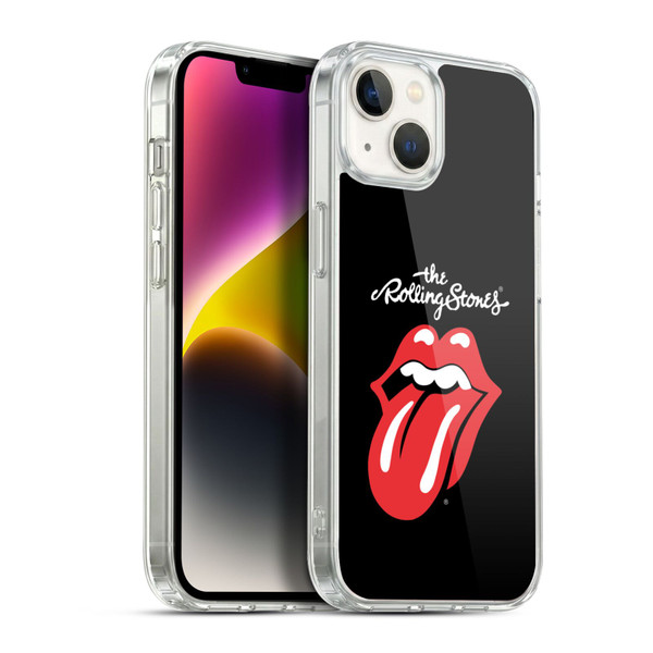 The Rolling Stones Key Art Tongue Classic Soft Gel Case for Apple iPhone 14 Plus & MagSafe