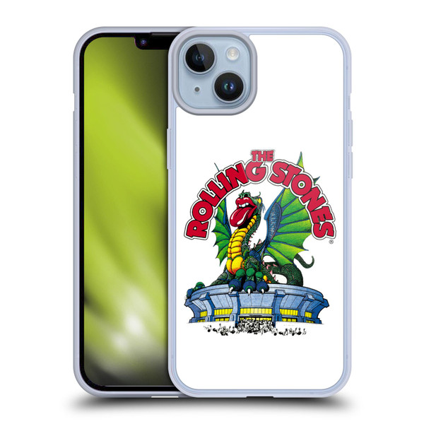 The Rolling Stones Key Art Dragon Soft Gel Case for Apple iPhone 14 Plus
