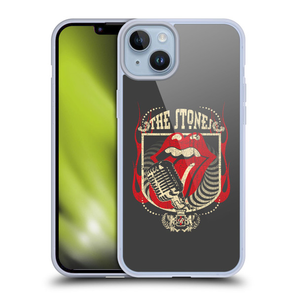 The Rolling Stones Key Art Jumbo Tongue Soft Gel Case for Apple iPhone 14 Plus