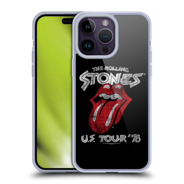 The Rolling Stones Key Art US Tour 78 Soft Gel Case for Apple iPhone 14 Pro Max