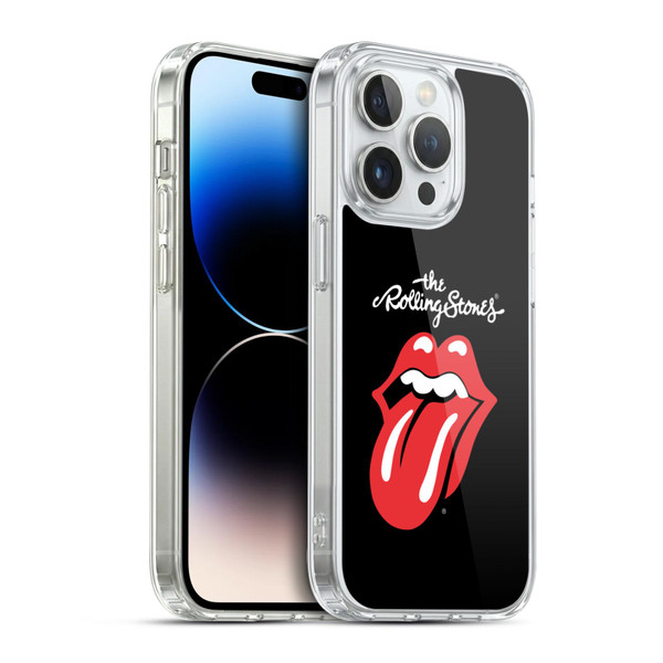 The Rolling Stones Key Art Tongue Classic Soft Gel Case for Apple iPhone 14 Pro & MagSafe
