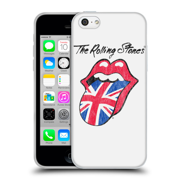 The Rolling Stones Key Art UK Tongue Soft Gel Case for Apple iPhone 5c