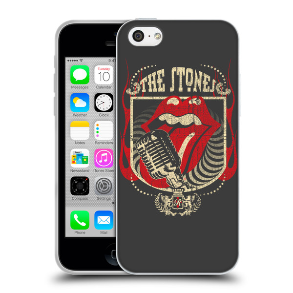 The Rolling Stones Key Art Jumbo Tongue Soft Gel Case for Apple iPhone 5c
