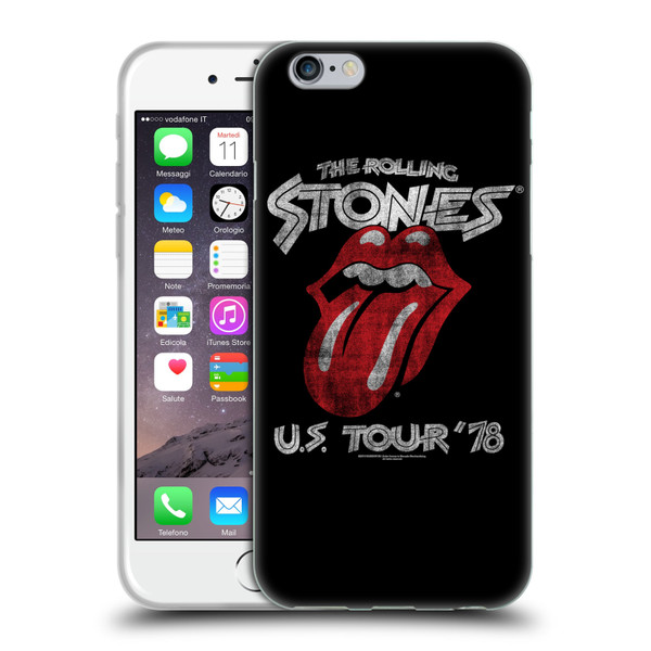 The Rolling Stones Key Art US Tour 78 Soft Gel Case for Apple iPhone 6 / iPhone 6s