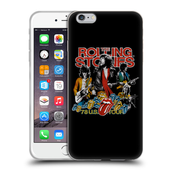 The Rolling Stones Key Art 78 US Tour Vintage Soft Gel Case for Apple iPhone 6 Plus / iPhone 6s Plus
