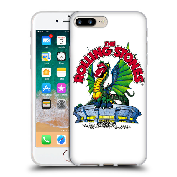The Rolling Stones Key Art Dragon Soft Gel Case for Apple iPhone 7 Plus / iPhone 8 Plus
