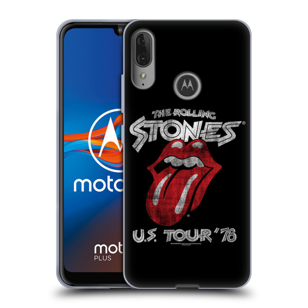 The Rolling Stones Key Art US Tour 78 Soft Gel Case for Motorola Moto E6 Plus