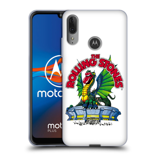 The Rolling Stones Key Art Dragon Soft Gel Case for Motorola Moto E6 Plus