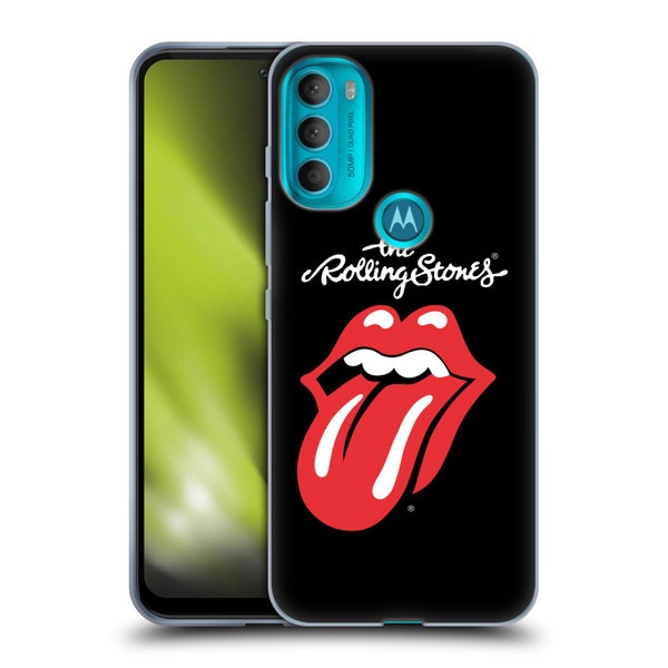 The Rolling Stones Key Art Tongue Classic Soft Gel Case for Motorola Moto G71 5G