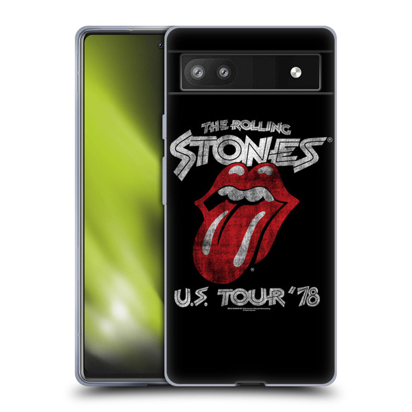 The Rolling Stones Key Art US Tour 78 Soft Gel Case for Google Pixel 6a